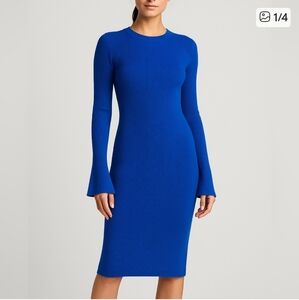 NWT ~ Gianni Bini Blue Knit sweater Dress Size S